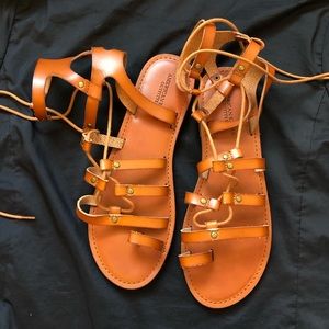 American Eagle gladiator lace up sandals